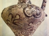 Vase minoen - décor d'Argonaute et coquillages - 3500 BP