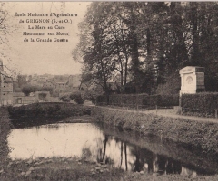 Grignon - La mare au curé. Carte postale collection Maryse Le Gal