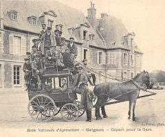 Grignon - Le départ pour la gare