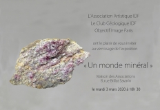 Affiche de l'exposition qui réunit trois Associations