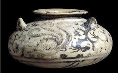 Poterie mycénienne , avec des représentations d'argonautes et algues. 3500 BP.  British Museum