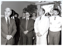 L'auditoire lors de l'inauguration. A gauche M. Vaillant (Directeur départemental centre de tri Pantin - Poste),