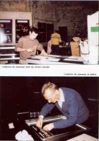 Du big bang au cristal 1990 - Préparation de l'exposition