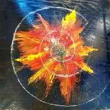 Tableau de Marc Eperino représentant le big bang et l\'expansion de l\'univers