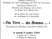 Vernissage de l'exposition "Une terre des hommes" - Bry sur Marne 1993