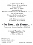 Vernissage de l'exposition "Une terre des hommes" - Bry sur Marne 1993