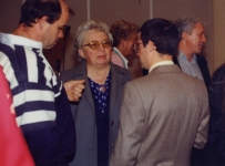 Bernard , Claudine Bernardini, Didier Lafosse membres du club et Michel Ridet Pdt du Club géologique national - 1993