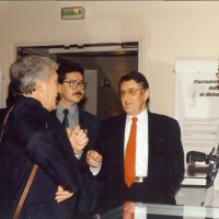Michel Ridet Pdt du Club National, Yves le Maguet, Jacques Géraud Pdt du club IdF, Jacques Céron - 1993