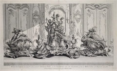 Dessin pour un surtout de table par Juste-Aurèle Meissonnier, Paris, v. 1730