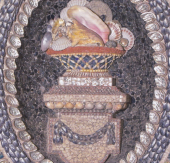 Le salon de la chaumière aux coquilles - Rambouillet (1780) - site André Le Nôtre