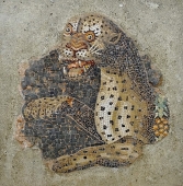 Mosaïque de la maison des masques - Musée de Délos (Cyclades) - IVème s. av JC - crédit  Olaf Tausch