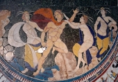 Le rapt d'Hylas par les nymphes - Panneau de la basilique édifiée par Junius Bassus, consul en 331 sur l'Esquilin - musée du Capitole, Rome