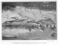 02- Carte postale ancienne de la falunière de Grignon