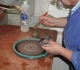 Michel - polissage d'une agate - mars 2001