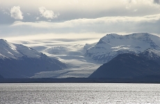 7- Près d\'Höfn trois glaciers aboutissent côte à côte à la mer