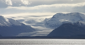 7- Près d\'Höfn trois glaciers aboutissent côte à côte à la mer