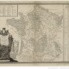 Carte minéralogique de France par Jean-Etienne Guettard - 1781 - Gallica BNF