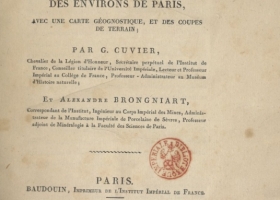 Essai sur la géographie minéralogique des environs de Paris - 1811 - fonds photographique Mnhn
