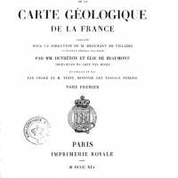 Explication de la carte géologique de la France - Dufrénoy et Elie de Beaumont (1841)