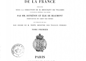 Explication de la carte géologique de la France - Dufrénoy et Elie de Beaumont (1841)