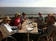 Santorin? Non, Meschers sur Gironde!! en terrasse surplombant l'estuaire