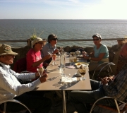 Santorin? Non, Meschers sur Gironde!! en terrasse surplombant l'estuaire
