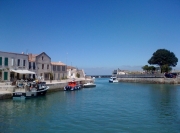 L\'entrée du port de Saint Martin de Ré
