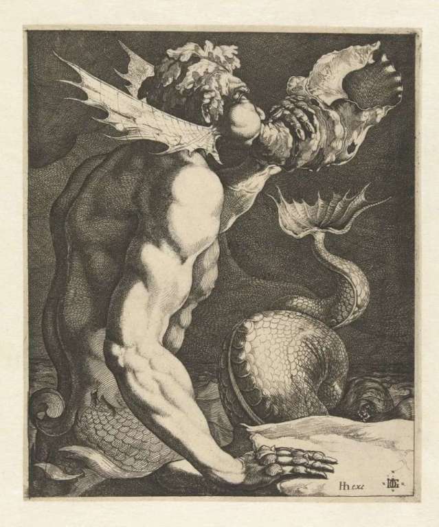 Triton -Jacob de Gheyn (1596-1641) - Rijksmuseum