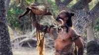 Danseur marquisien et son Pu toka, trompe d’appel - © Christophe-Trarieux