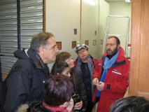 Jérome Thomas nous présente les réserves où sont entreposés tous les matériels paléontologiques appartenant à l'université de Bourgogne.