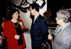 Chantal Labonne, PY Le Maguet et Maud Nguyen, membres du club. Photo Maryse Le Gal