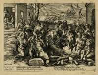 St Paul mordu par un serpent - Johannes Stradanus dessinateur, Hendrick Goltzius graveur 1578 - © Musée d\'art et d\'histoire ville de Genève