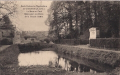 Grignon - La mare au curé. Carte postale collection Maryse Le Gal
