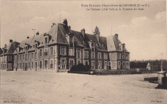 Grignon - Le château et la tourelle du guet. Carte postale collection Maryse Le Gal