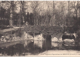 Grignon - Le ru de Gally qui prend sa source dans le parc du château de Versailles. Carte postale collection Maryse Le Gal