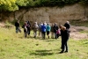 Visite de la falunière sous la conduite d'Hervé. Photo François B.