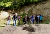 Visite de la falunière sous la conduite d'Hervé. Photo François B.