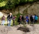 Visite de la falunière sous la conduite d'Hervé. Photo François B.