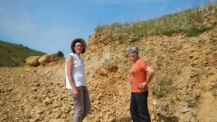 Marie Hélène et Nadine prennent la pause. Photo Christian R.