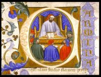 Boèce enseignant - manuscrit de la Consolation de Philosophie - 1385