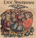 Les traducteurs de la Septante inspirés par le Saint Esprit -illustration de La Chronique de Nuremberg - 1493