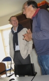 Claude remerciant Monsieur Mélin, Directeur adjoint d'Agro Paris Tech, de sa présence - Photo ML