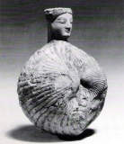Aryballe - vase à parfum - Coquille St Jacques, bouchon Vénus-Corinthe 2500 BP -Genève MAH- Cité par Claude Lapaire