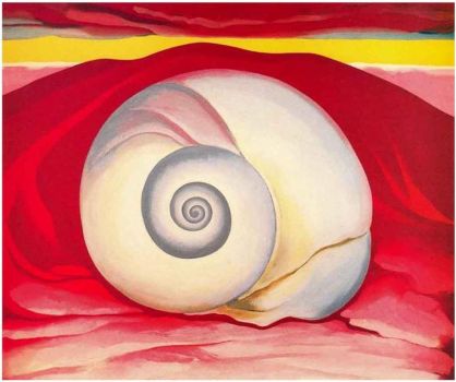Red hill and white shell - Georgia O'keeffe 1938