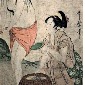 Les pêcheuses d'abalones - Utamaro fin 18ème - Musée Guimet