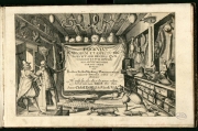 Fronstispice ed 161Fronstispice Fasciculus rariorum et aspectu dignorum varii generised 1616 : Basilius Besler dans son cabinet de curiosités6 : cabinet de curiosités de Basilius Besler