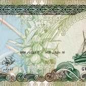 Billet de 100 rufiyaa Type 1995 Maldives