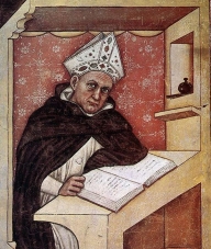 Albert le Grand - Fresque de Tommaso da Madenba - Venise (1332)