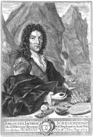 Johann Jakob Scheuchzer, eau-forte de Nutting, d'après Füssli .