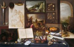 Cabinet d'un collectionneur peint par Frans II Francken en 1617